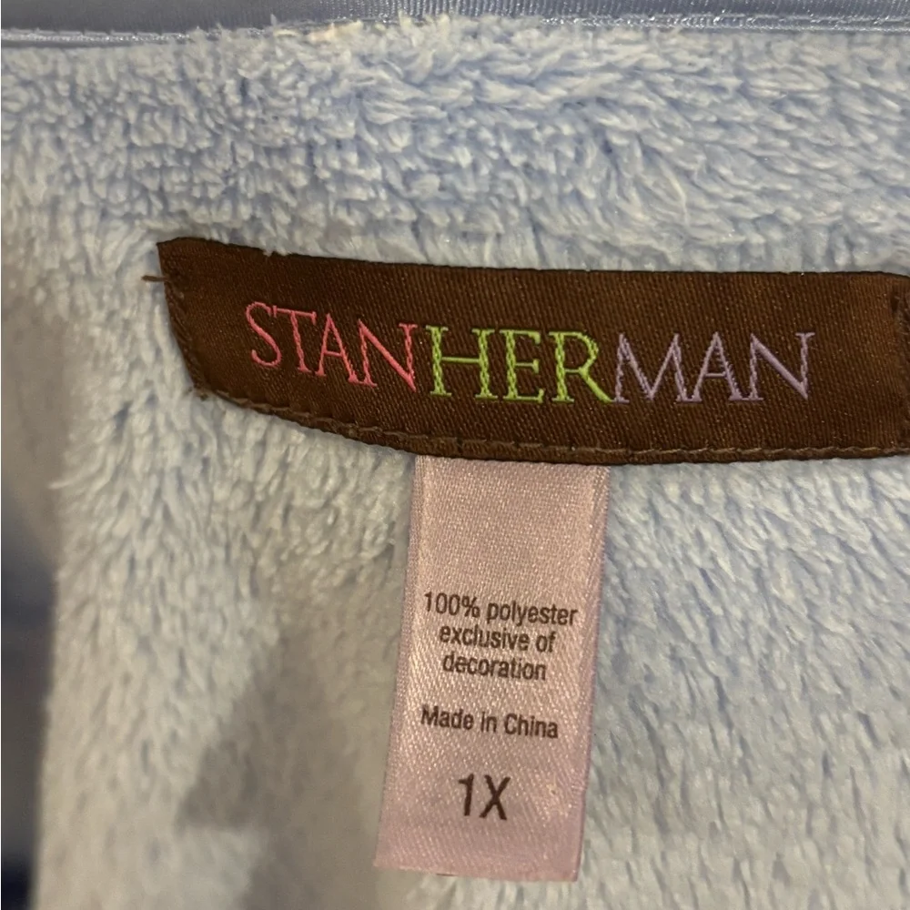 Blue Cozy Long Sleeve Robe Intimates - Picture 4 of 4